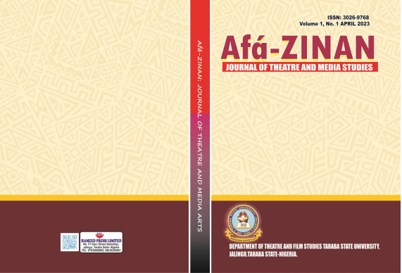 					View Vol. 1 No. 1 (2023): Afa’-Zinan: Journal of Theatre and Media Studies
				